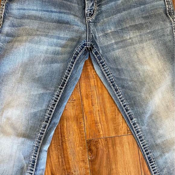 ROCK REVIVAL Women's Leni Easy Boot Faded Acid Wash Blue Jeans Size 29 - Picture 7 of 16